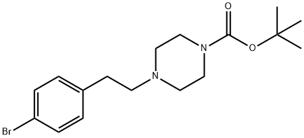 tert-butyl 4-(4-bromophenethyl)piperazine-1-carboxylate Structure