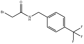 Acetamide, 2-bromo-N-[[4-(trifluoromethyl)phenyl]methyl]- Structure