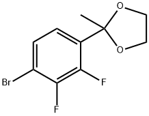 1,3-Dioxolane, 2-(4-bromo-2,3-difluorophenyl)-2-methyl- Structure