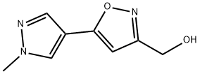 5-(1-methyl-1H-pyrazol-4-yl)isoxazol-3-yl]methanol Structure