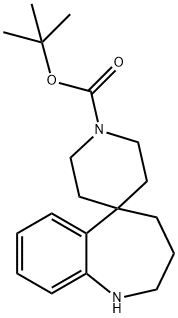 tert-butyl 1,2,3,4-tetrahydrospiro[1-benzazepine-5,4'-piperidine]-1'-carboxylate Structure