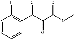 Benzenepropanoic acid, β-chloro-2-fluoro-α-oxo-, Methyl ester Structure