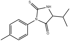 3-(4-methylphenyl)-5-(propan-2-yl)-2-sulfanylideneimidazolidin-4-one Structure