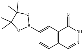 1(2H)-Phthalazinone, 7-(4,4,5,5-tetramethyl-1,3,2-dioxaborolan-2-yl)- Structure