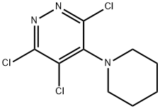 Pyridazine, 3,4,6-trichloro-5-(1-piperidinyl)- Structure