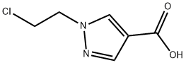 1H-Pyrazole-4-carboxylic acid, 1-(2-chloroethyl)- Structure