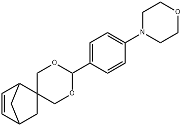 4-(4-spiro[1,3-dioxane-5,5'-bicyclo[2.2.1]hept-2-ene]-2-ylphenyl)morpholine 구조식 이미지