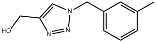 1H-1,2,3-Triazole-4-methanol, 1-[(3-methylphenyl)methyl]- 구조식 이미지