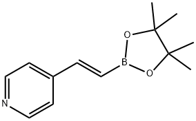 Pyridine, 4-[(1E)-2-(4,4,5,5-tetramethyl-1,3,2-dioxaborolan-2-yl)ethenyl]- 구조식 이미지