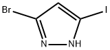 1H-Pyrazole, 3-bromo-5-iodo- Structure