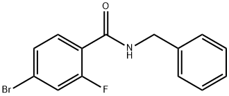 N-benzyl-4-bromo-2-fluorobenzamide Structure