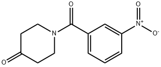 4-Piperidinone, 1-(3-nitrobenzoyl)- Structure