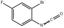 Benzene, 2-bromo-4-fluoro-1-isocyanato- Structure