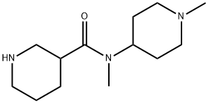 3-Piperidinecarboxamide, N-methyl-N-(1-methyl-4-piperidinyl)- Structure