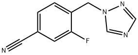 Benzonitrile, 3-fluoro-4-(1H-1,2,4-triazol-1-ylmethyl)- Structure