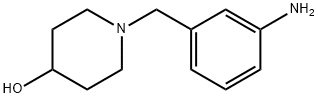 4-Piperidinol, 1-[(3-aminophenyl)methyl]- Structure