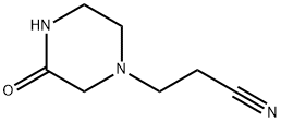 1-Piperazinepropanenitrile, 3-oxo- Structure