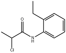 Propanamide, 2-chloro-N-(2-ethylphenyl)- Structure