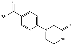 6-(3-Oxo-1-piperazinyl)-3-pyridinecarbothioamide Structure