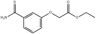 Ethyl 2-(3-Carbamothioylphenoxy)acetate Structure