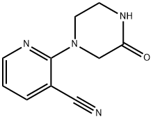 2-(3-Oxo-1-piperazinyl)-3-pyridinecarbonitrile Structure