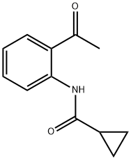 Cyclopropanecarboxamide, N-(2-acetylphenyl)- 구조식 이미지