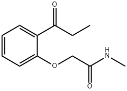 N-methyl-2-(2-propanoylphenoxy)acetamide 구조식 이미지