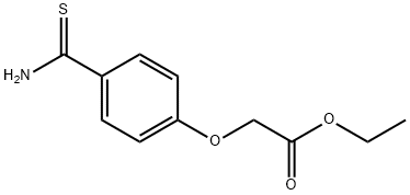 Ethyl 2-(4-Carbamothioylphenoxy)acetate 구조식 이미지