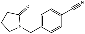 Benzonitrile, 4-[(2-oxo-1-pyrrolidinyl)methyl]- Structure