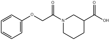 3-Piperidinecarboxylic acid, 1-(2-phenoxyacetyl)- Structure