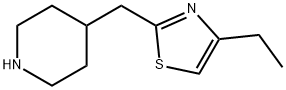 4-[(4-Ethyl-1,3-thiazol-2-yl)methyl]piperidine Structure