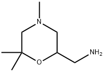 2-Morpholinemethanamine,4,6,6-trimethyl- Structure