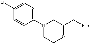 2-Morpholinemethanamine, 4-(4-chlorophenyl)- Structure