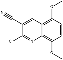 2-chloro-5,8-dimethoxy-3-Quinolinecarbonitrile Structure