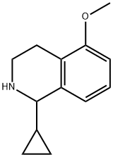 Isoquinoline, 1-cyclopropyl-1,2,3,4-tetrahydro-5-methoxy- Structure