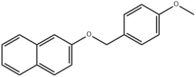 Naphthalene, 2-[(4-methoxyphenyl)methoxy]- Structure