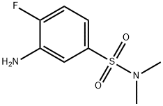 Benzenesulfonamide, 3-amino-4-fluoro-N,N-dimethyl- 구조식 이미지