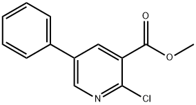 3-Pyridinecarboxylic acid, 2-chloro-5-phenyl-, methyl ester Structure