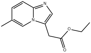 Ethyl 2-(6-methylimidazo[1,2-a]pyridin-3-yl)acetate Structure