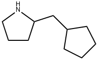 Pyrrolidine, 2-(cyclopentylmethyl)- Structure