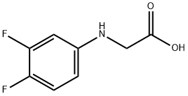 N-(3,4-difluorophenyl)glycine Structure