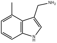 1H-Indole-3-methanamine, 4-methyl- Structure