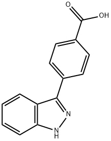 Benzoic acid, 4-(1H-indazol-3-yl)- Structure