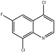 Quinoline, 4,8-dichloro-6-fluoro- Structure