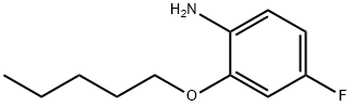 Benzenamine, 4-fluoro-2-(pentyloxy)- Structure