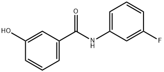 Benzamide, N-(3-fluorophenyl)-3-hydroxy- Structure