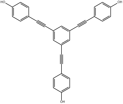 Phenol, 4,4',4''-(1,3,5-benzenetriyltri-2,1-ethynediyl)tris- Structure