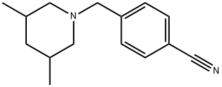 Benzonitrile, 4-[(3,5-dimethyl-1-piperidinyl)methyl]- Structure