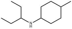 Cyclohexanamine, N-(1-ethylpropyl)-4-methyl- Structure