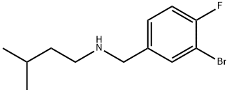 Benzenemethanamine, 3-bromo-4-fluoro-N-(3-methylbutyl)- 구조식 이미지